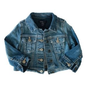 Baby Gap Unisex Classic Medium Wash Denim Jean Trucker Jacket Size 12-18 Months